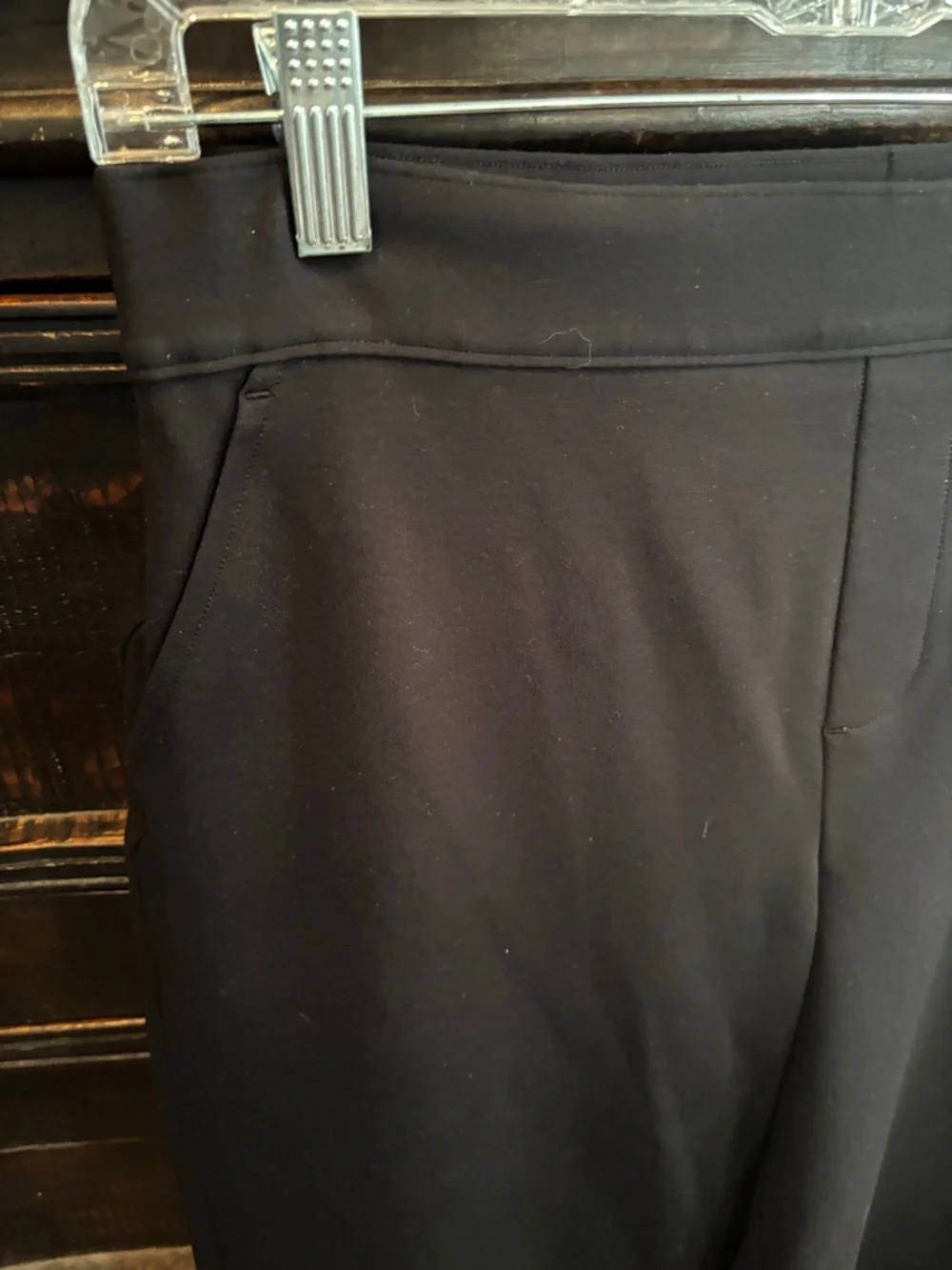 SPANX Perfect Fit Ponte Wide-Leg Pull-On Black Pants with Red Tag - Picture 4 of 5